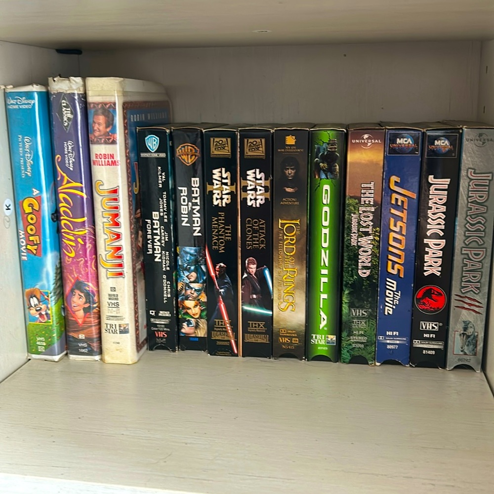 VHS “Vintage” tapes movie collectibles!
